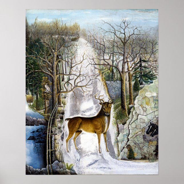 Stag at Echo Rock Poster (Front)