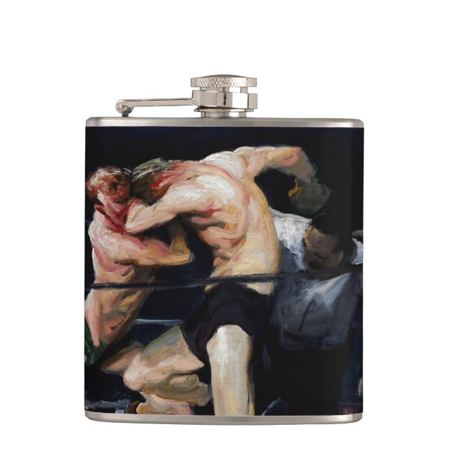 Stag at Sharkey's 1909 Flask (Front)