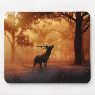 Stag at Sunset Mouse Pad