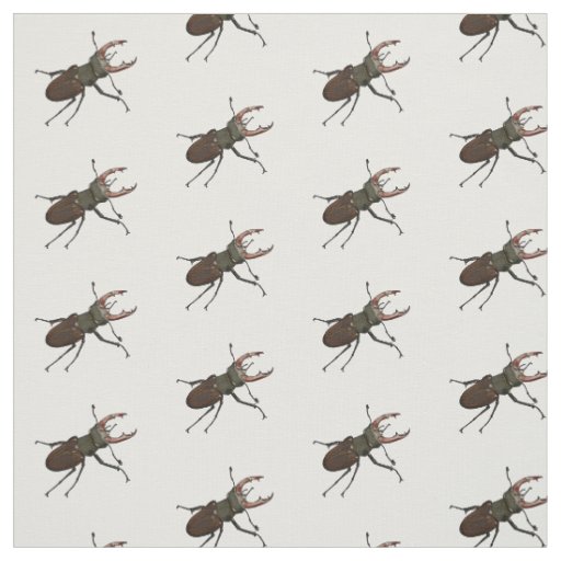Stag beetle cartoon illustration fabric