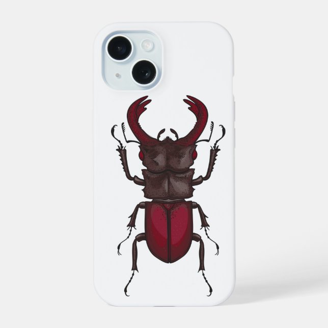 Stag beetle iphone case (Back)