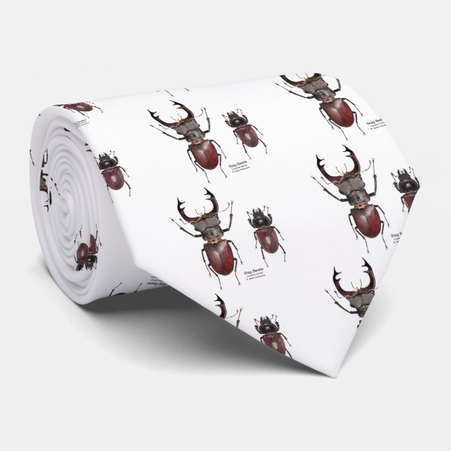 Stag Beetle Neck Tie (Rolled)