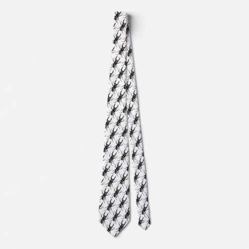 Stag Beetle Pattern Tie