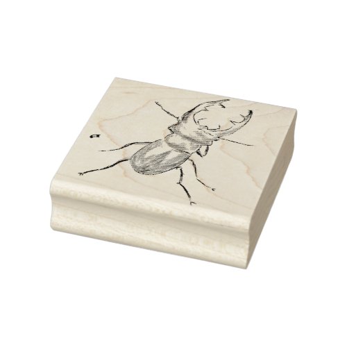 Stag Beetle  Rubber Stamp