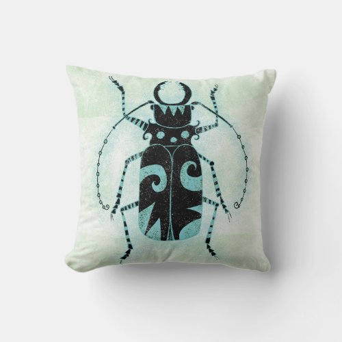 Stag Beetle Supreme Throw Pillow