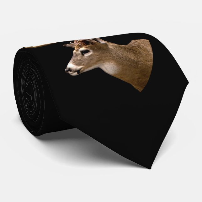 Stag Buck Deer Neck Tie (Rolled)