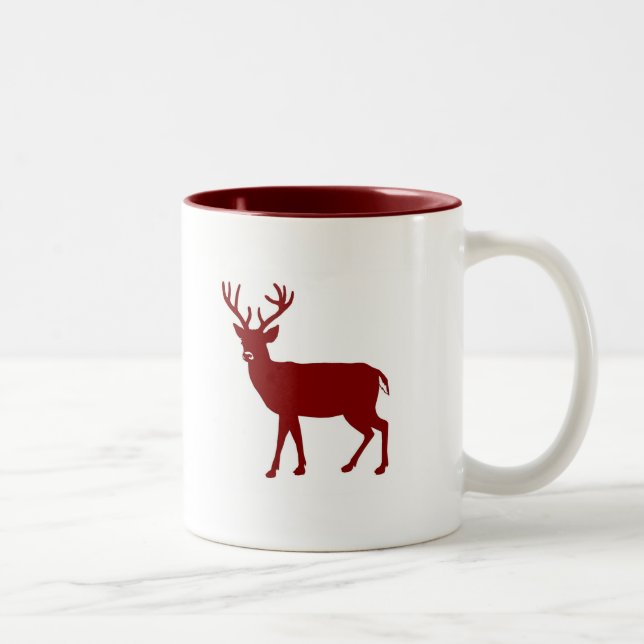Stag Deer Two-Tone Coffee Mug (Right)