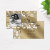 Stag & Doe Ticket Damask Floral Gold White (Desk)