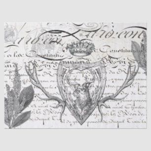 Stag Ephemera Decoupage Tissue Paper