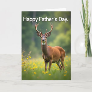 Stag Fathers Day Meadow Card