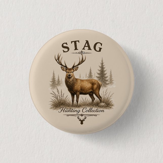 STAG – HUNTING COLLECTION  BUTTON (Front)