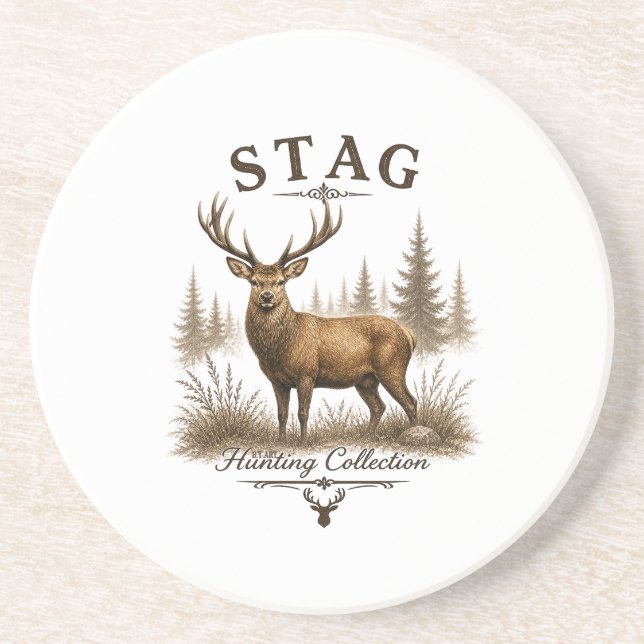 STAG – HUNTING COLLECTION  COASTER (Front)