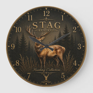 STAG – HUNTING COLLECTION  LARGE CLOCK