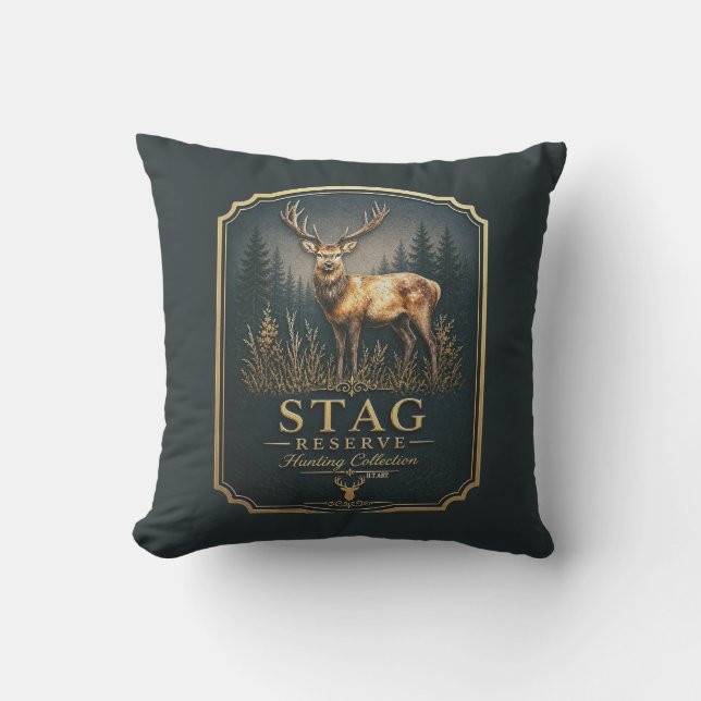 STAG – HUNTING COLLECTION  OUTDOOR PILLOW (Front)