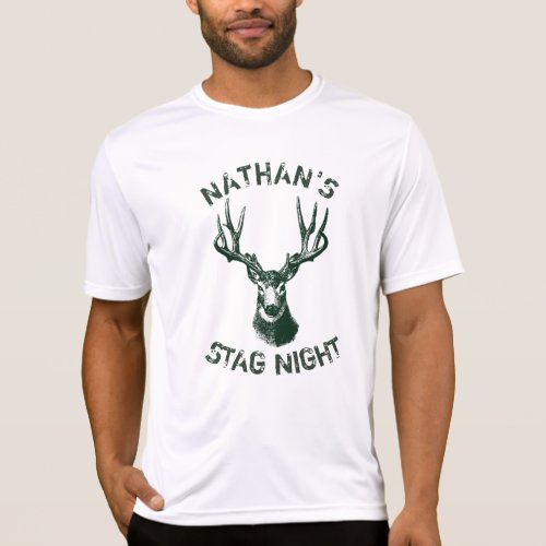 Stag Night Antlers Team Groom T_Shirt