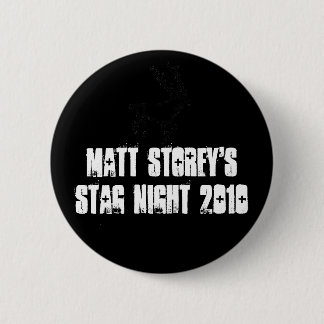 Stag Night Badge Pinback Button
