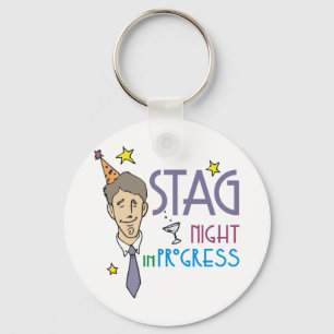 Stag Night Favors Keychain