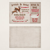 Stag or Buck and Doe ticket and raffle (Front & Back)