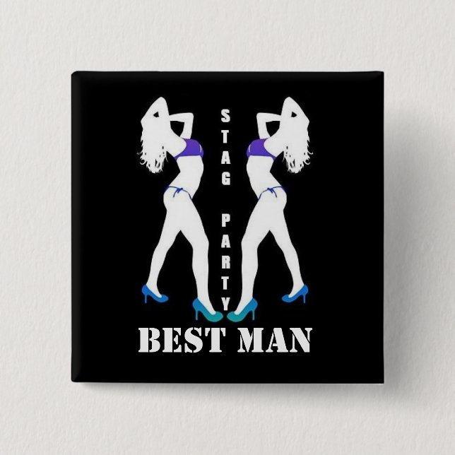 STAG PARTY BADGE BUTTON (Front)