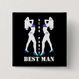 STAG PARTY BADGE BUTTON