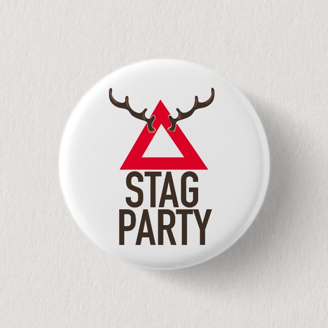 Stag party logo button (Front)