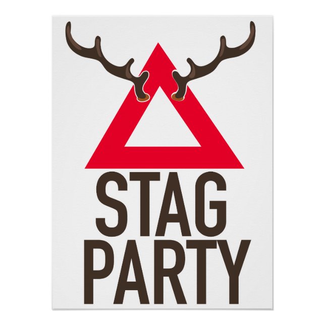 Stag party logo poster (Front)