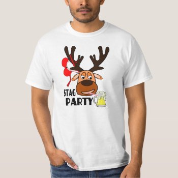 Stag Party Stag Do Stag Night T-shirt by BooPooBeeDooTShirts at Zazzle