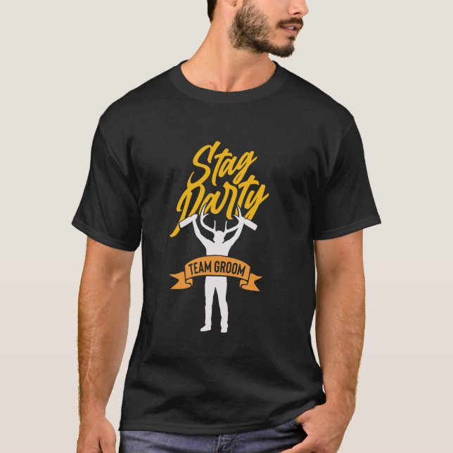 Stag Party Team Groom T-Shirt (Front)