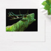 Stag Reindeer Head - Green, Black Back (Desk)
