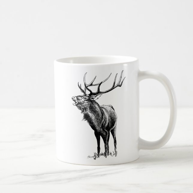 Stag Roaring - World's #1 Dad Coffee Mug (Right)