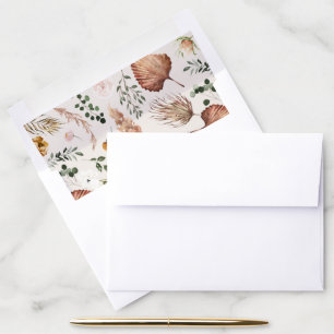 Stag rust terracotta pink rustic elegant rustic envelope liner