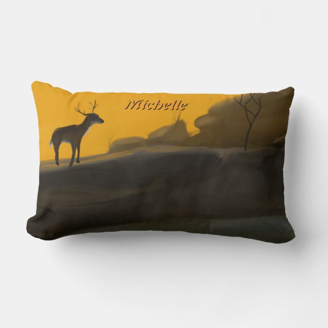 Stag, Splendor Personalized Pillow (Front)