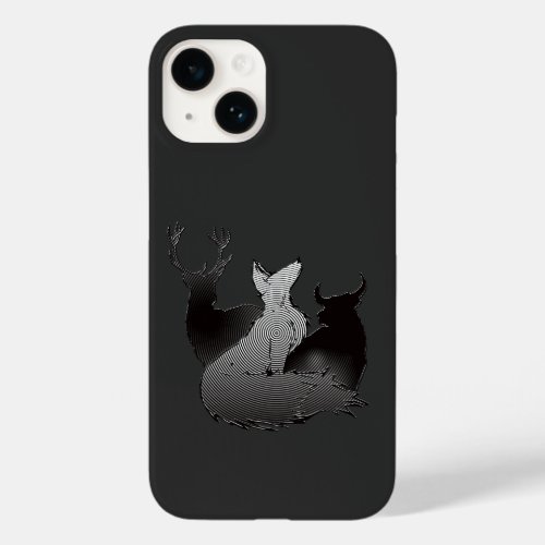 Stag Vixen  Bull Hypnotic  Design Case_Mate iPhone 14 Case