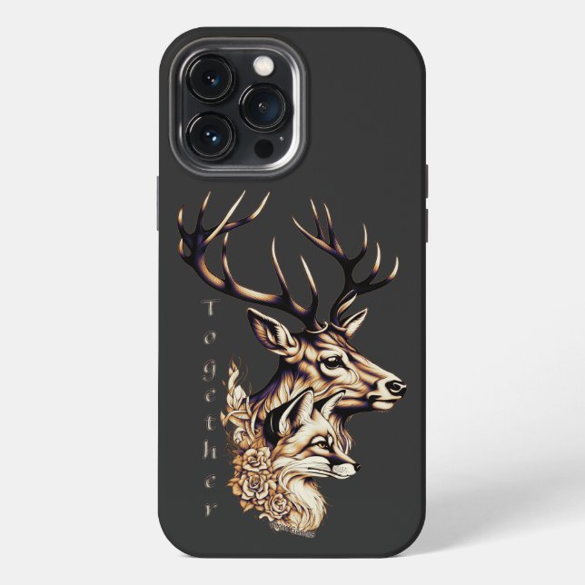 Stag & Vixen Together Iphone Case (Back)