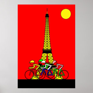 Stage 21 - Eiffel Tower in Yellow Poster