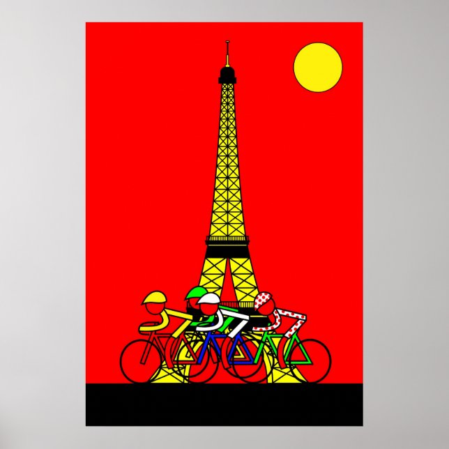 Stage 21 - Eiffel Tower in Yellow Poster (Front)