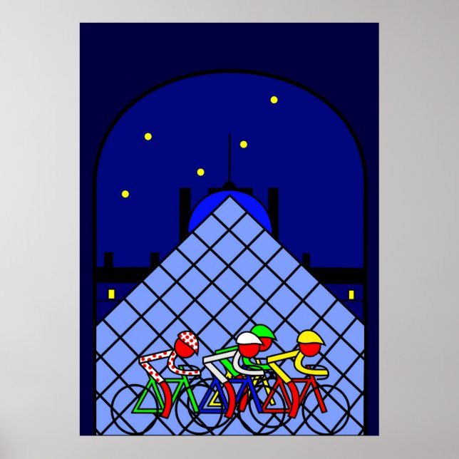 Stage 21 - The Louvre Pyramid Poster (Front)