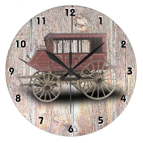 STAGE COACH LARGE CLOCK