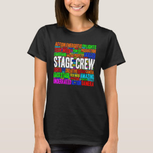 Stage Crew Stagehand Theatre Word Art T-Shirt