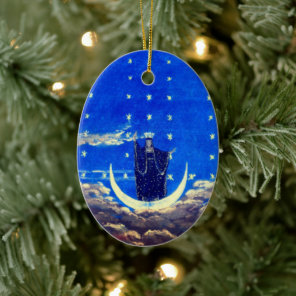 Stage design for Mozart's opera Magic Flute Ceramic Ornament