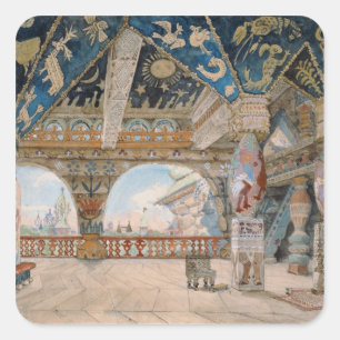 Stage design for Nikolai Rimsky-Korsakov's opera Square Sticker