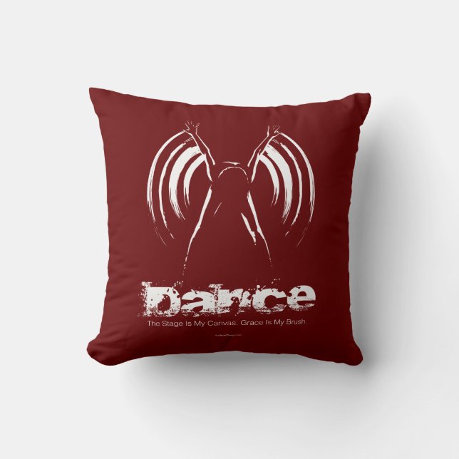 Stage Is My Canvas (Dance) Throw Pillow (Front)