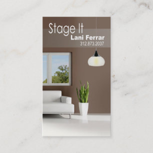 "Stage It" Home Stager, Interior Designer, Realtor Business Card