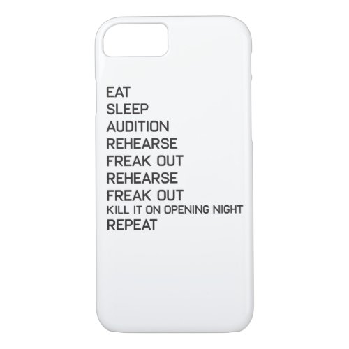 Stage Left Stage Right Funny Broadway Theater iPhone 87 Case