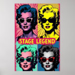 Stage Legend Pop Art Print – Bold Music Icons