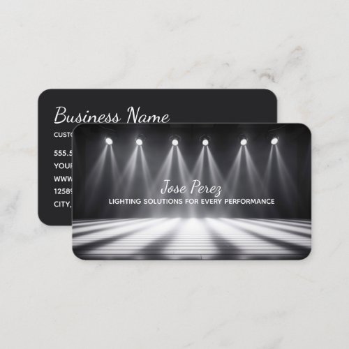 Stage Lighting Business Card