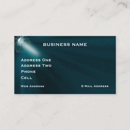 Stage lighting- Music Business Card