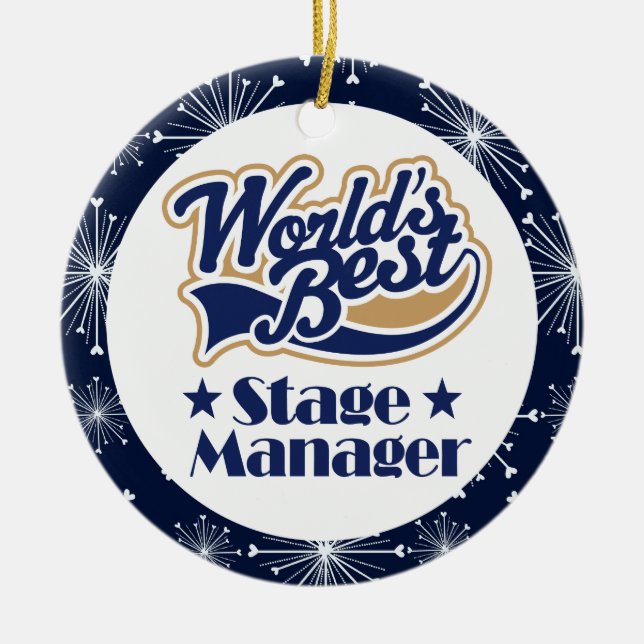 Stage Manager Gift Ornament (Front)
