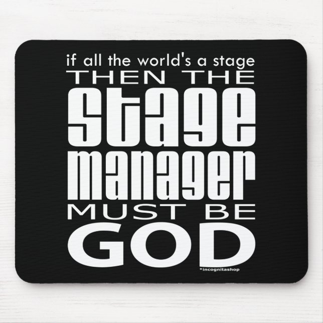Stage Manager God Mouse Pad (Front)