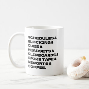 Stage Manager Job List Coffee Mug